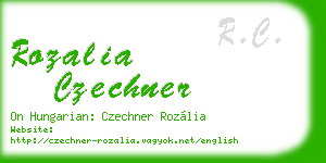 rozalia czechner business card